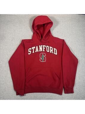 Y2K Red Stanford Spellout hoodie